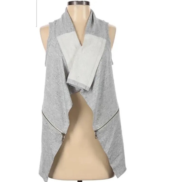 ANTHROPOLOGIE Saturday Sunday Heather Grey Vest Wrap - Picture 1 of 4